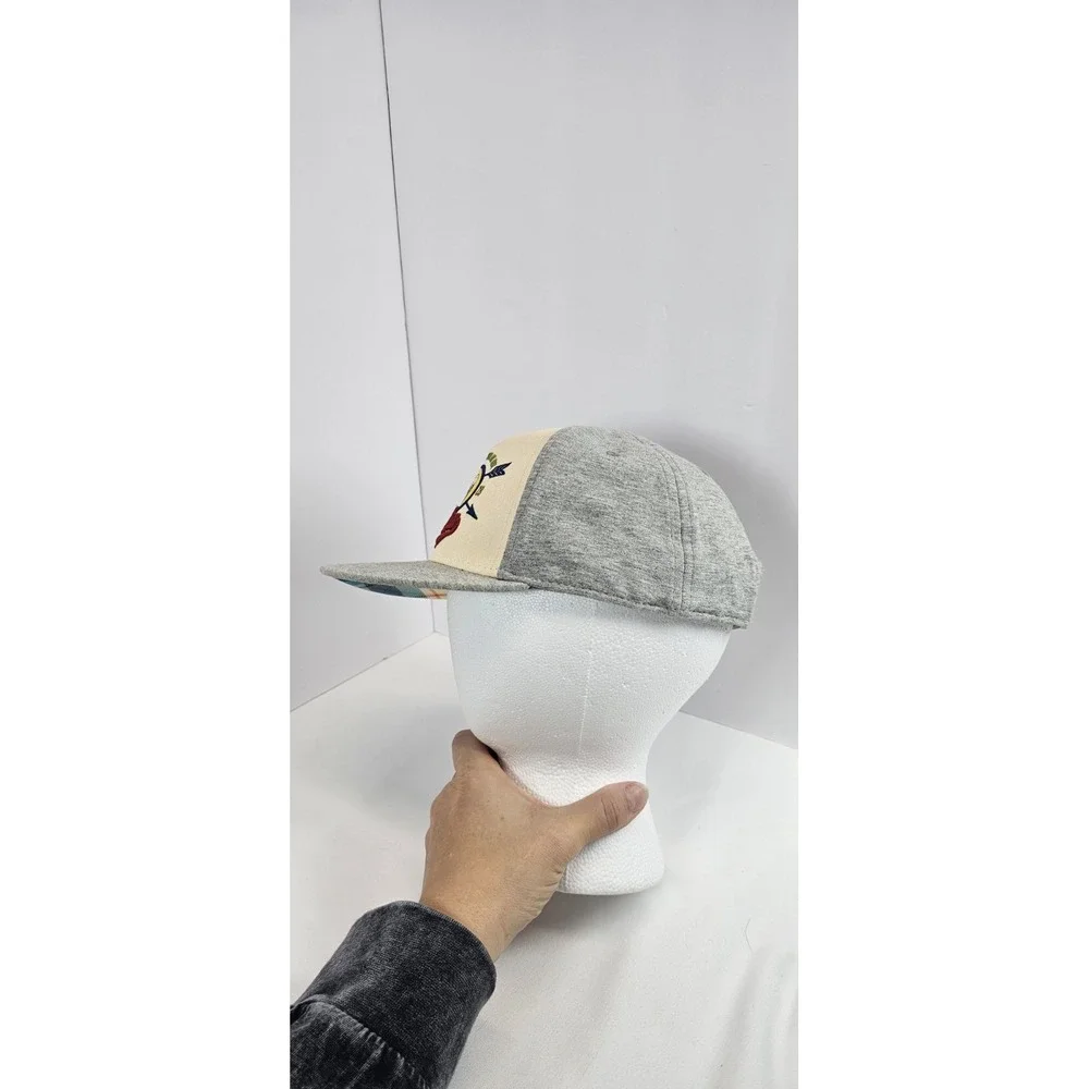 Mickey Mouse‎ Hat Cap Snap Back Gray Blue Yellow Plaid 
